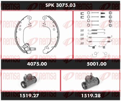 Brake Kit, drum brake REMSA SPK 3075.03