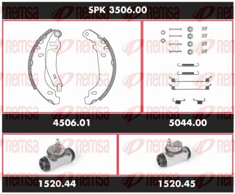 REMSA SPK 3506.00 Brake Kit, drum brake