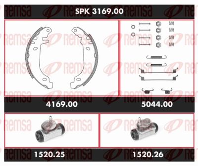 Brake Kit, drum brake REMSA SPK 3169.00