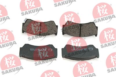 Brake Pad Set, disc brake SAKURA 600-10-4185