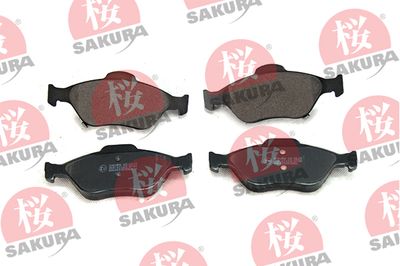 Brake Pad Set, disc brake SAKURA 600-20-3961