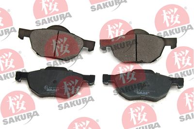 Brake Pad Set, disc brake SAKURA 600-40-6638