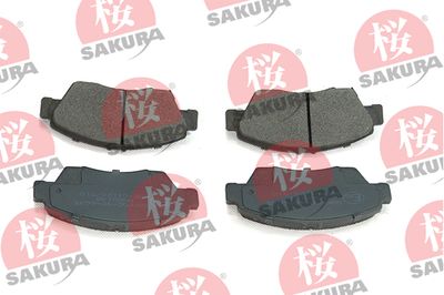 Brake Pad Set, disc brake SAKURA 600-40-6645