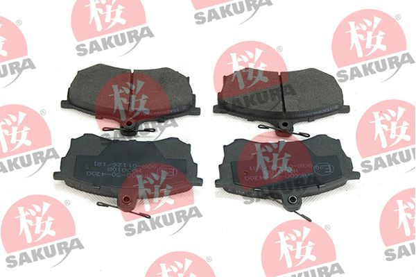 SAKURA 600-50-4300 Brake Pad Set, disc brake