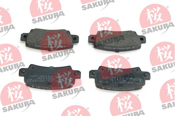 SAKURA 601-20-3720 Brake Pad Set, disc brake