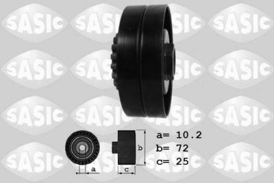 Deflection/Guide Pulley, V-ribbed belt SASIC 1624042