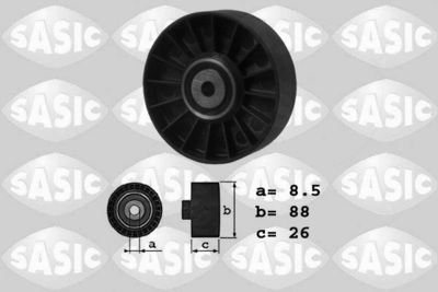 Deflection/Guide Pulley, V-ribbed belt SASIC 1624045