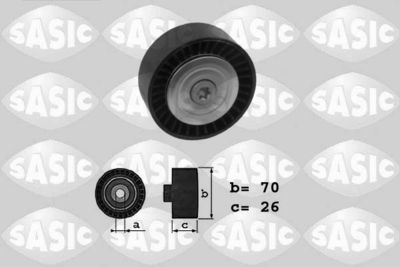 Deflection/Guide Pulley, V-ribbed belt SASIC 1626013