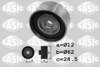 Deflection Pulley/Guide Pulley, timing belt SASIC 1706034