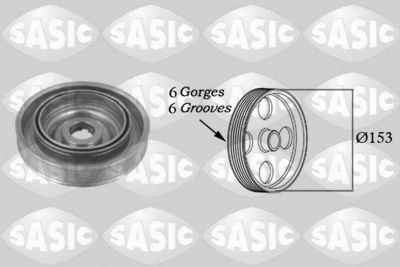 Belt Pulley, crankshaft SASIC 2150003