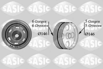 Belt Pulley, crankshaft SASIC 2150017