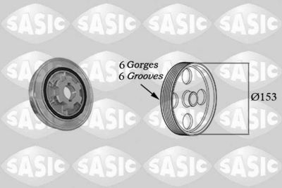 Belt Pulley, crankshaft SASIC 2150023