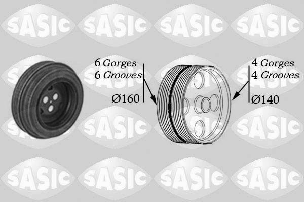 SASIC 2150028 Belt Pulley, crankshaft