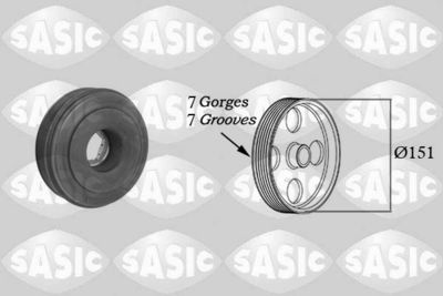 Belt Pulley, crankshaft SASIC 2154021