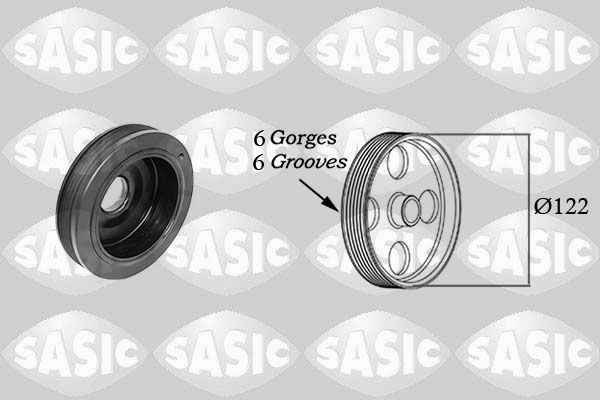 SASIC 2154025 Belt Pulley, crankshaft