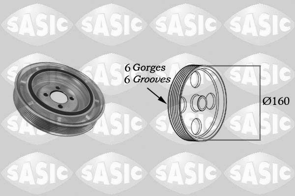 SASIC 2156012 Belt Pulley, crankshaft