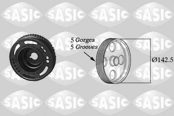 SASIC 2156013 Belt Pulley, crankshaft