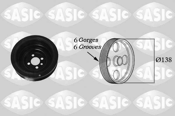 SASIC 2156018 Belt Pulley, crankshaft