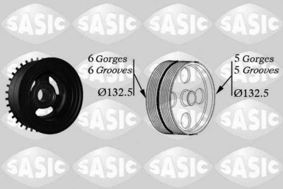 Belt Pulley, crankshaft SASIC 2156068