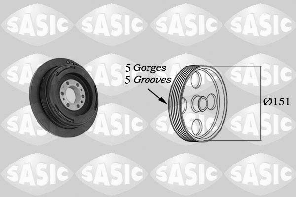 SASIC 2156080 Belt Pulley, crankshaft