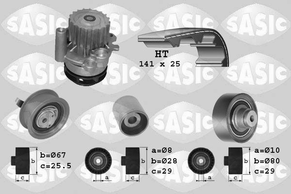 SASIC 3906001 Water Pump & Timing Belt Kit