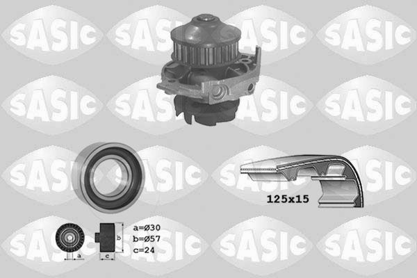 SASIC 3906018 Water Pump & Timing Belt Kit