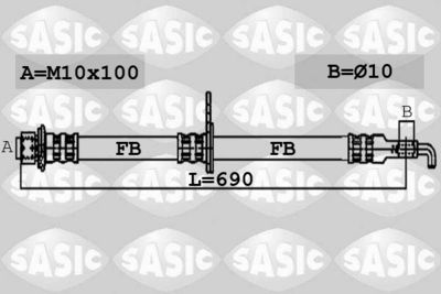 Brake Hose SASIC 6606101