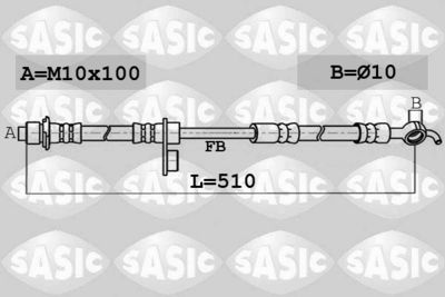 Brake Hose SASIC 6606142