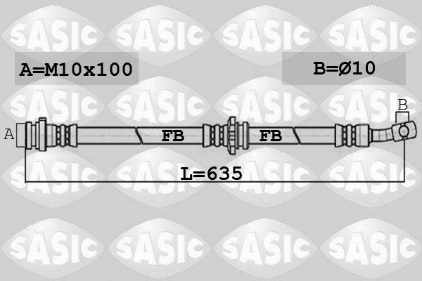 SASIC 6606153 Brake Hose