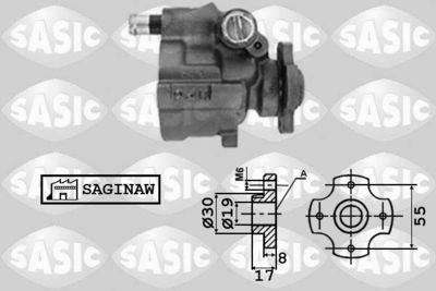 Hydraulic Pump, steering SASIC 7070033