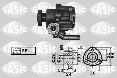Hydraulic Pump, steering SASIC 7076009