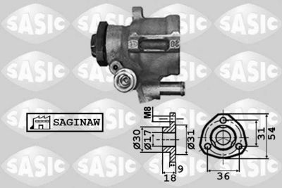 Hydraulic Pump, steering SASIC 7076021