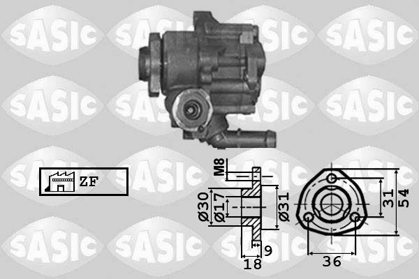 SASIC 7076023 Hydraulic Pump, steering