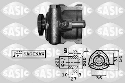 Hydraulic Pump, steering SASIC 7076029