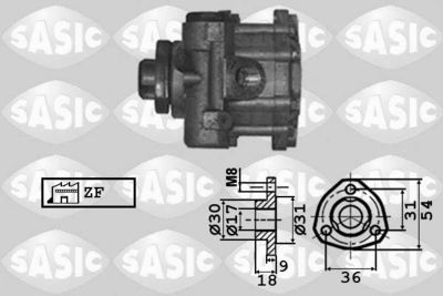 Hydraulic Pump, steering SASIC 7076031