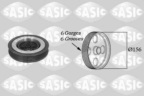 SASIC 9001802 Belt Pulley, crankshaft