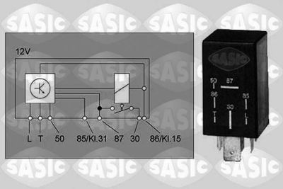 Relay, glow plug system SASIC 9316005