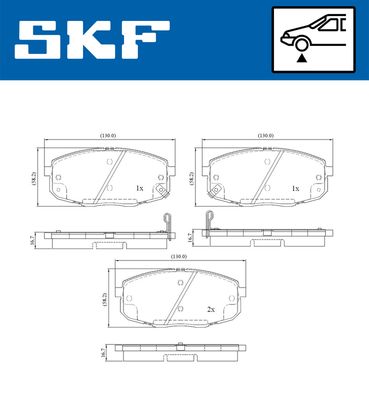 Brake Pad Set, disc brake SKF VKBP 80183 A