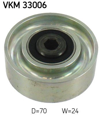 Deflection/Guide Pulley, V-ribbed belt SKF VKM 33006