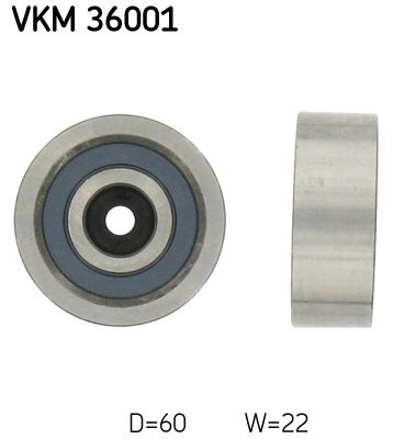 SKF VKM 36001 Deflection/Guide Pulley, V-ribbed belt