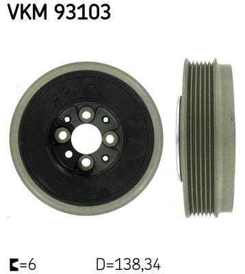 SKF VKM 93103 Belt Pulley, crankshaft