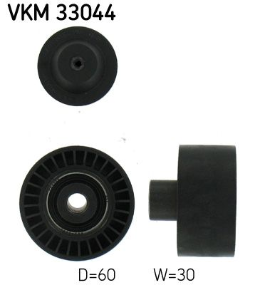 SKF VKM 33044 Deflection/Guide Pulley, V-ribbed belt