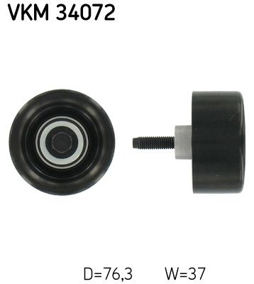 SKF VKM 34072 Deflection/Guide Pulley, V-ribbed belt