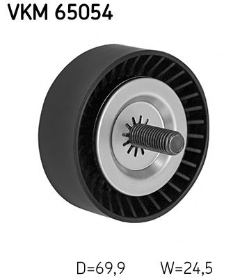 Deflection/Guide Pulley, V-ribbed belt SKF VKM 65054