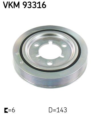 SKF VKM 93316 Belt Pulley, crankshaft