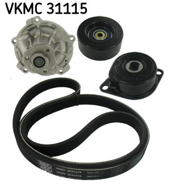 Water Pump + V-Ribbed Belt Kit SKF VKMC 31115