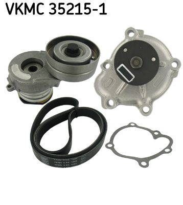 Water Pump + V-Ribbed Belt Kit SKF VKMC 35215-1