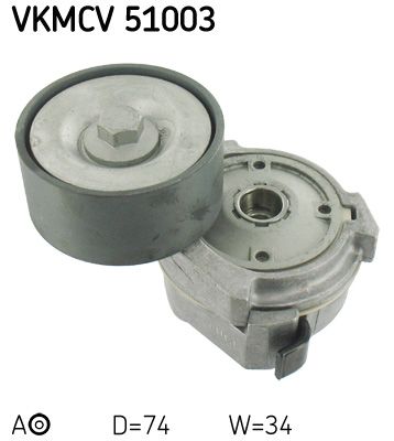 Tensioner Pulley, V-ribbed belt SKF VKMCV 51003