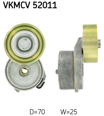 Tensioner Pulley, V-ribbed belt SKF VKMCV 52011