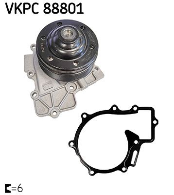 SKF VKPC 88801 Water Pump, engine cooling
